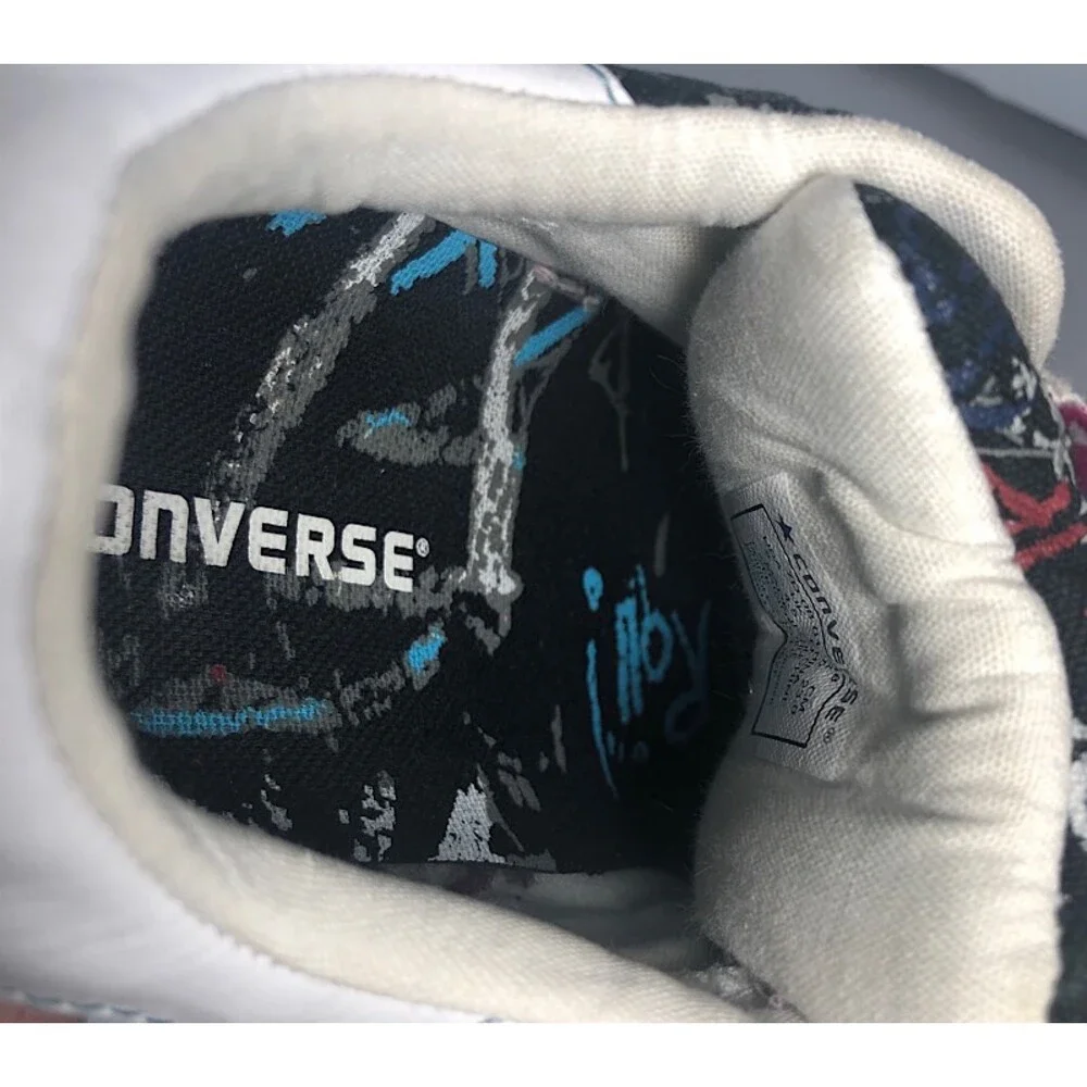 Converse Graffiti US Men Size 5,Wom 7Black w/pink Street Art -Unisex
